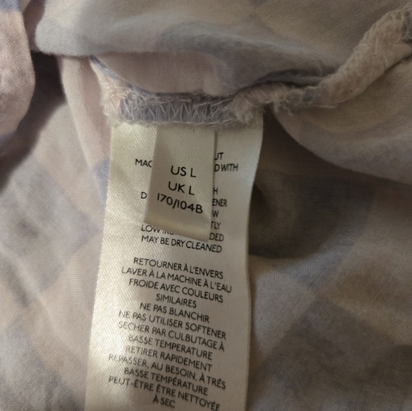 We The Free Pink And Purple Checker Oversized Shirt Size Large - Picture 5 of 12